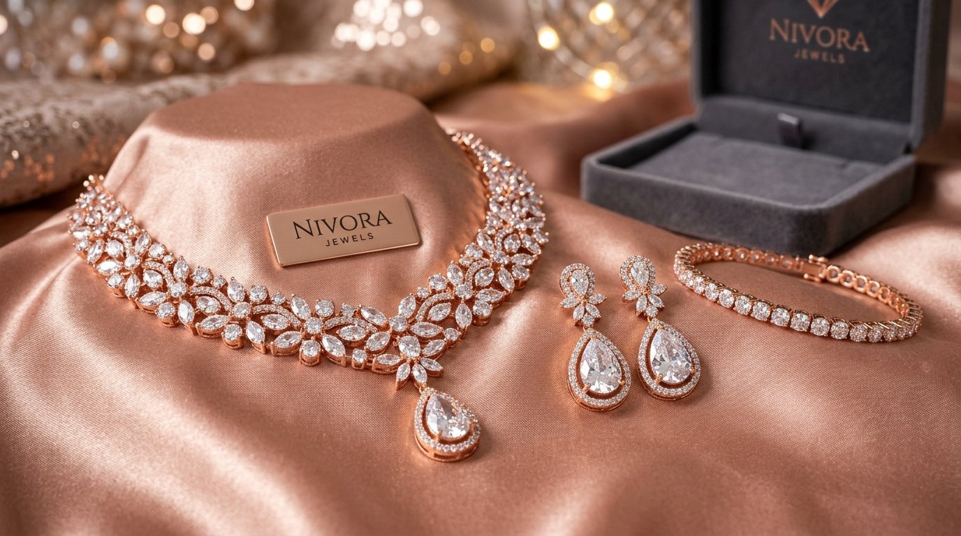 American Diamond CZ Best Fashion Jewellery in Thiruvallur